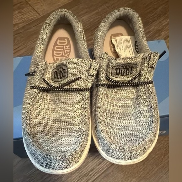 Hey Dude Charcoal Wally Shoes Size 12 Toddler - Picture 3 of 3